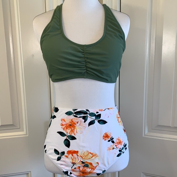 Cupshe Other - Celadon two piece high waisted bikini large cupshe